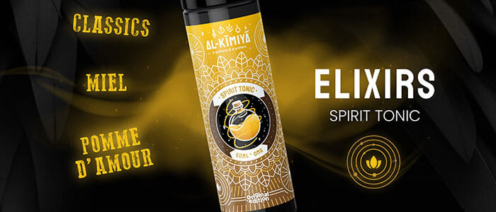 présentation du e liquide spirit tonic d'al kimiya